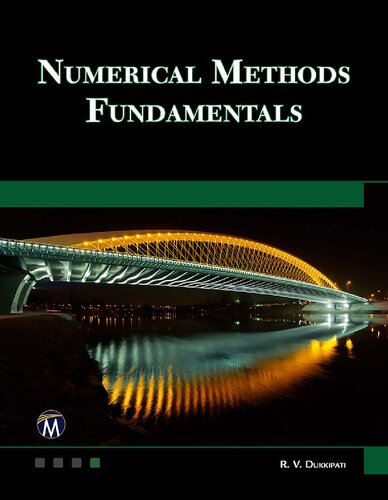 Numerical Methods Fundamentals Rv Dukkipati