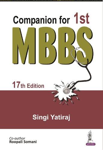 Companion For 1st Mbbs 17th Edition Singi Yatiraj