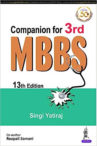 Companion For 3rd Mbbs Community Medicine 13th Edition Yatiraj Singi