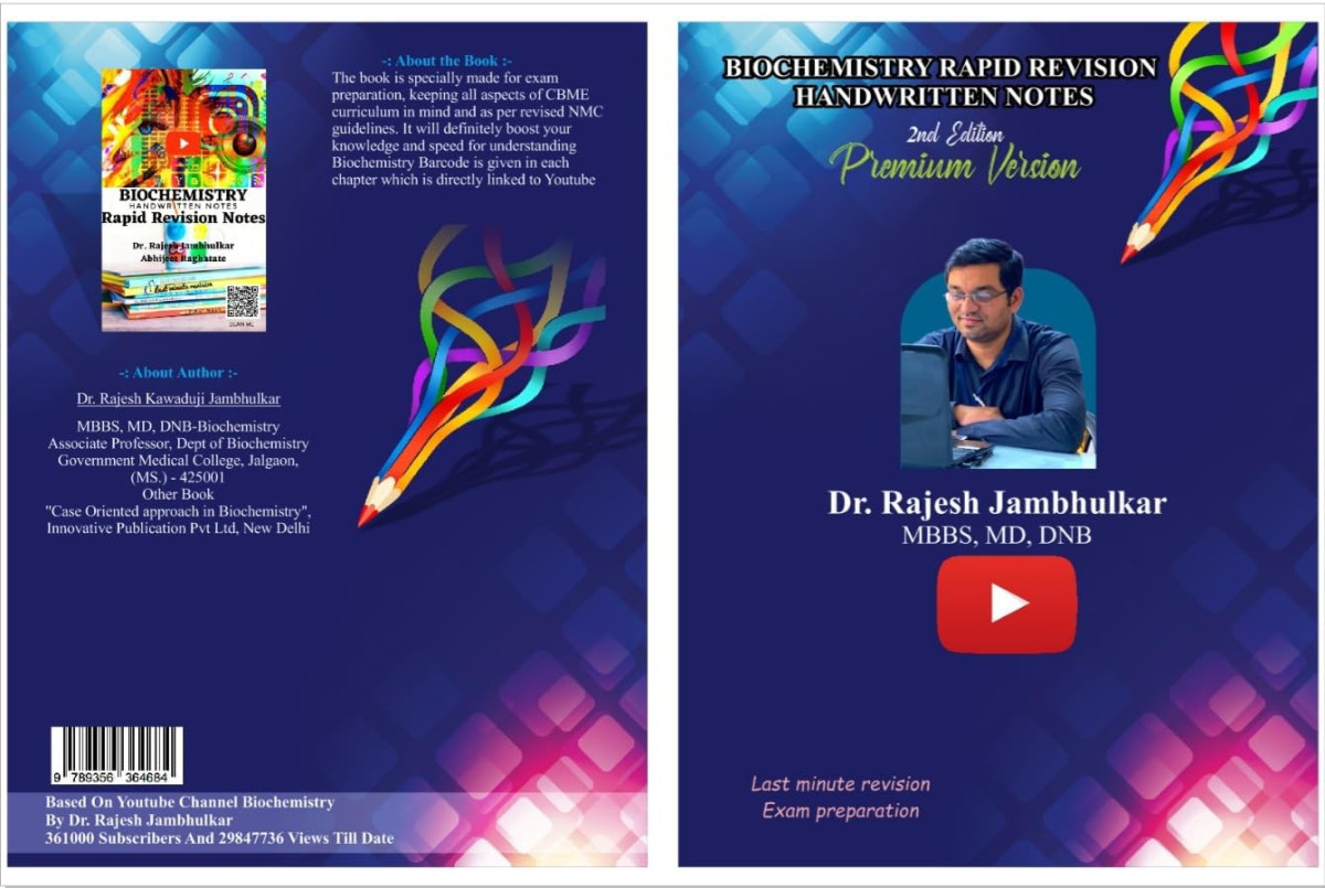 Biochemistry Rapid Revision Handwritten Notes 2nd Edition Dr Rajesh Jambhulkar