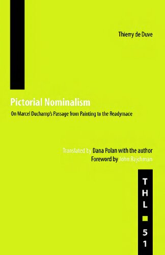 Pictorial Nominalism Thierry De Duve