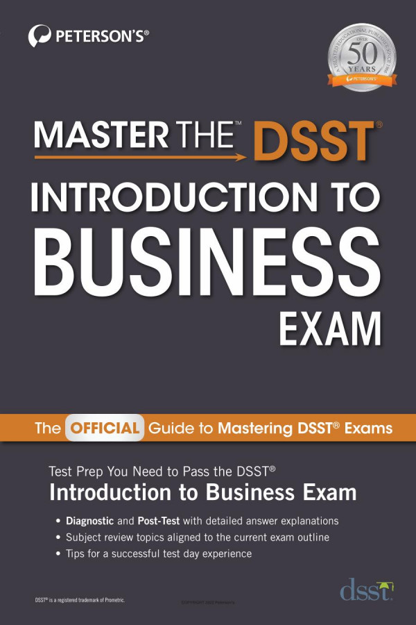 Master The Dsst Introduction To Business Exam Petersons