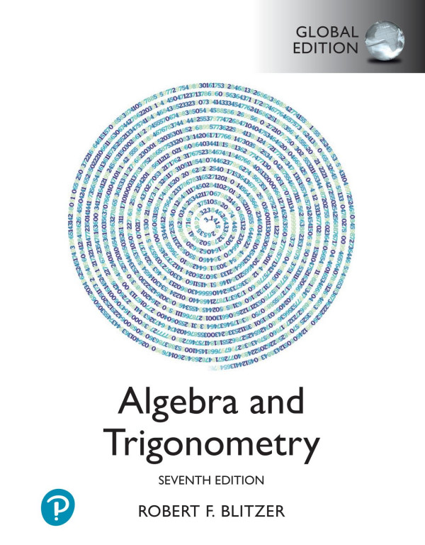 Algebra And Trigonometry 7th Global Edition 7th Robert Blitzer