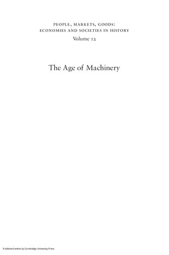 The Age Of Machinery Engineering The Industrial Revolution 17701850 1st Edition Gillian Cookson