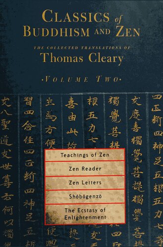 Classics Of Buddhism And Zen Volume 2 1st Edition Thomas Cleary