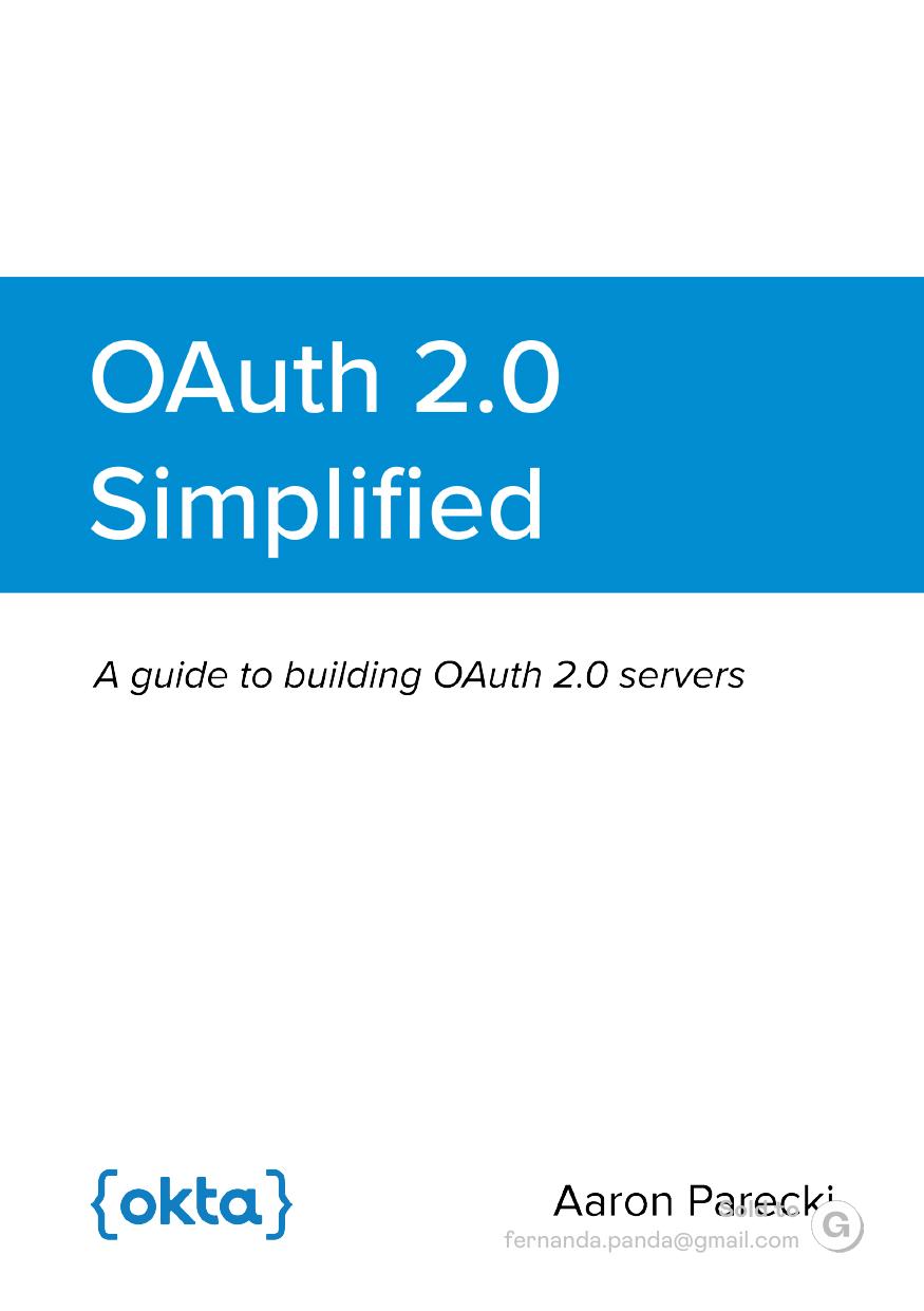 Oauth 20 Simplified 4th Edition Aaron Parecki