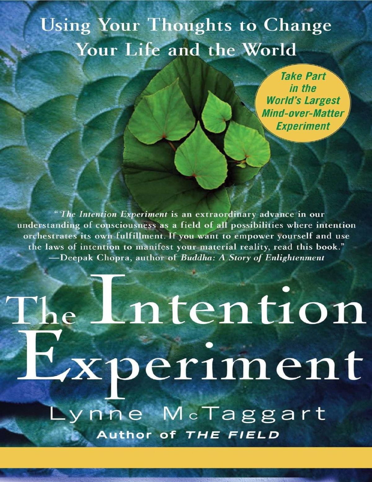 The Intention Experiment Use Your Thoughts To Change The World Lynne Mctaggart