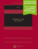 Criminal Law In Focus 1st Edition Alex Kriet
