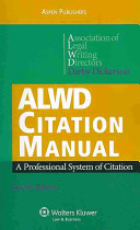 Alwd Citation Manual A Professional System Of Citation 4th Edition Darby Dickerson
