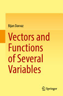 Vectors And Functions Of Several Variables Bijan Davvaz