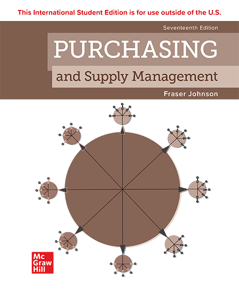 Purchasing And Supply Management 17th Edition 17th International Student Edition Fraser Johnson