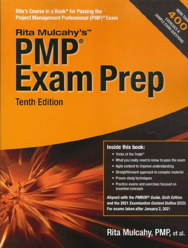 Pmp Exam Prep 10th Edition Rita Mulcahy