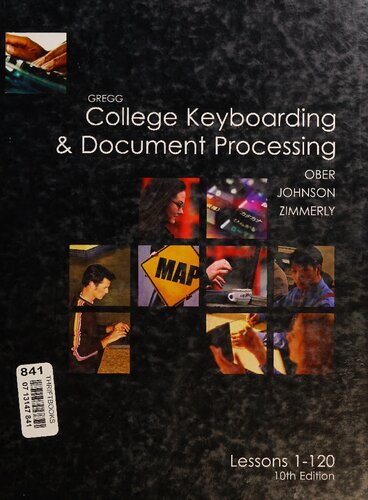 Gregg College Keyboarding Document Processing 10th Edition Scot Ober