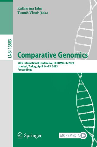 Comparative Genomics 20th International Conference Recombcg 2023 Istanbul Turkey April 1415 2023 Proceedings Katharina Jahn