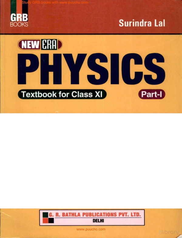 Grb Physics Class Xi Surinder Lal