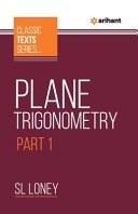Plane Trigonometry Part1 Sl Loney