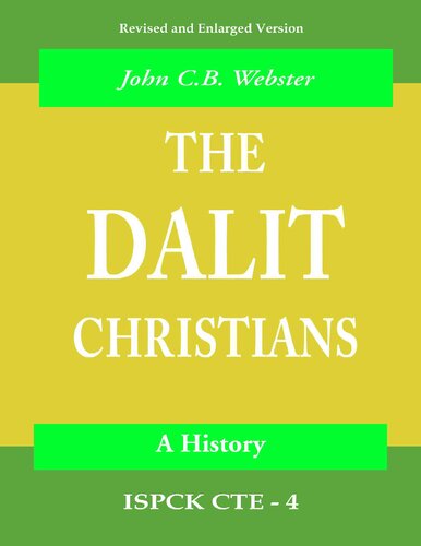 The Dalit Christians A History John Cb Webster