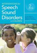 Interventions For Speech Sound Disorders In Children 2nd Edition A Lynn Williams