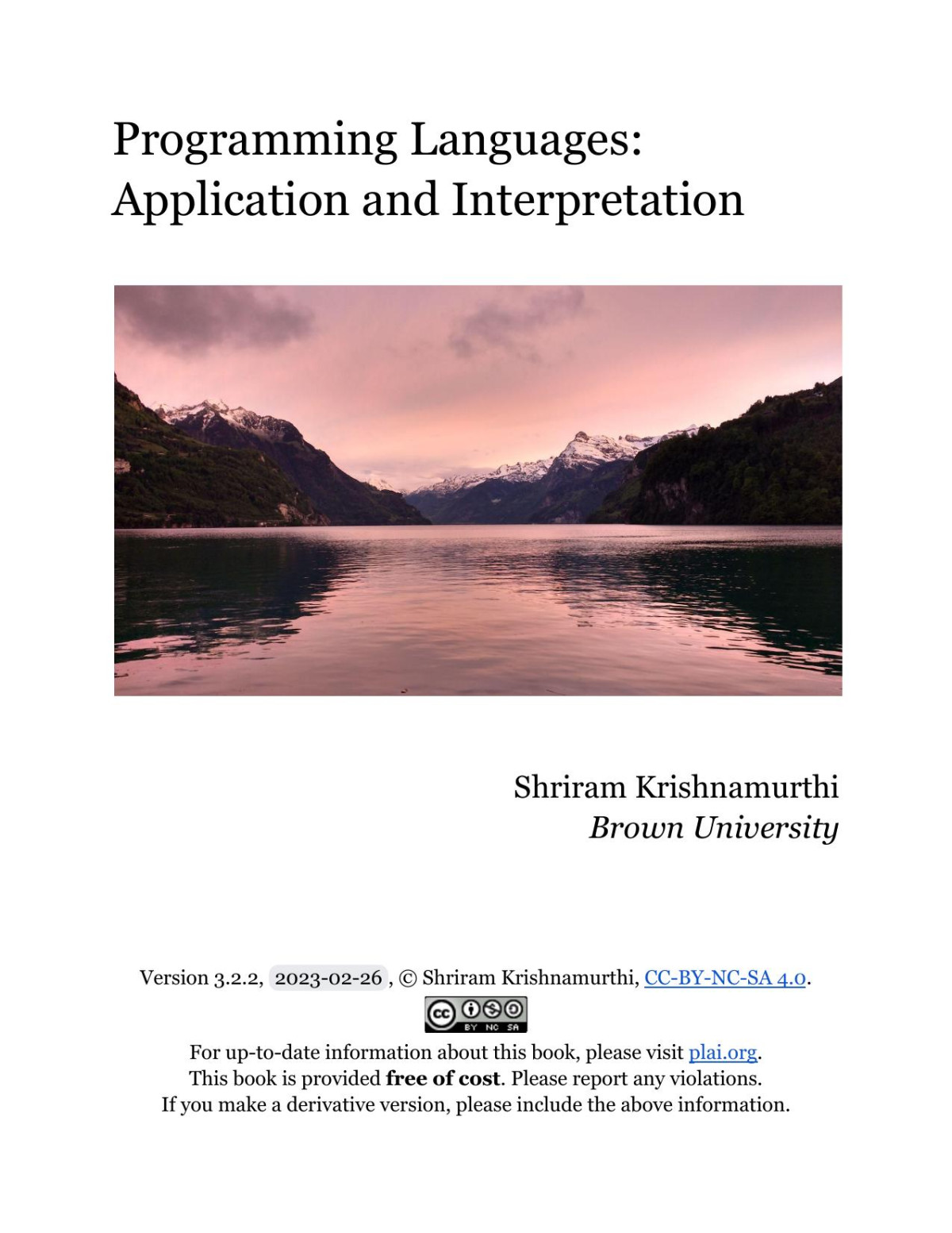 Programming Languages Application And Interpretationprinting 322 Shriram Krishnamurthi