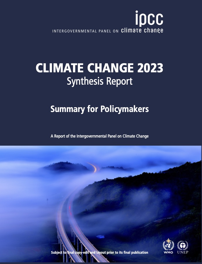 Climate Change 2023 Synthesis Report Summary For Policymakers Ipcc