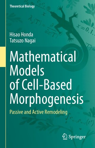 Mathematical Models Of Cellbased Morphogenesis Passive And Active Remodeling 1st Ed 2022 Hisao Honda