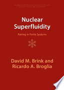 Nuclear Superfluidity Pairing In Finite Systems David M Brink