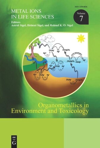 Organometallics In Environment And Toxicology Astrid Sigel Editor Helmut Sigel Editor Roland Ko Sigel Editor