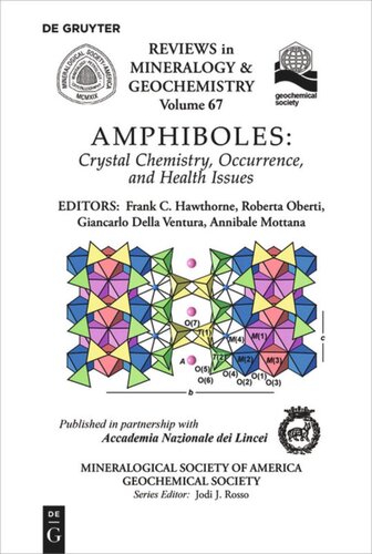 Amphiboles Crystal Chemistry Occurrence And Health Issues Frank C Hawthorne Editor Roberta Oberti Editor Giancarlo Della Ventura Editor Annibale Mottana Editor