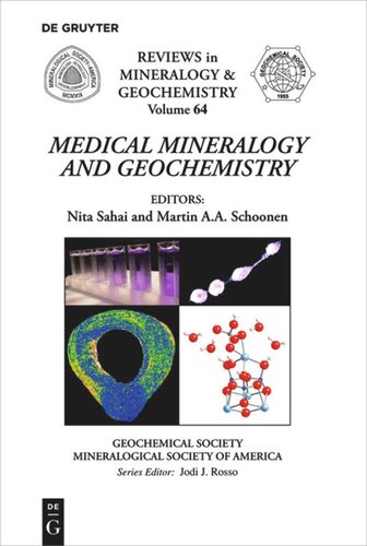 Medical Mineralogy And Geochemistry Nita Sahai Editor Martin A A Schoonen Editor