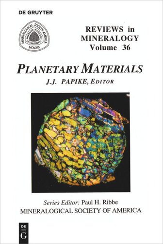 Planetary Materials James J Papike Editor