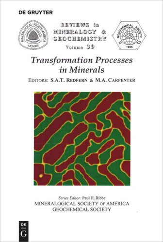 Transformation Processes In Minerals Simon A Redfern Editor Michael A Carpenter Editor