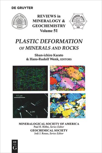 Plastic Deformation Of Minerals And Rocks Shunichiro Karato
