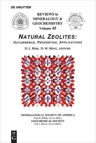 Natural Zeolites David L Bish Douglas W Ming