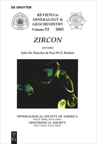 Zircon John M Hanchar Editor Paul W O Hoskin Editor