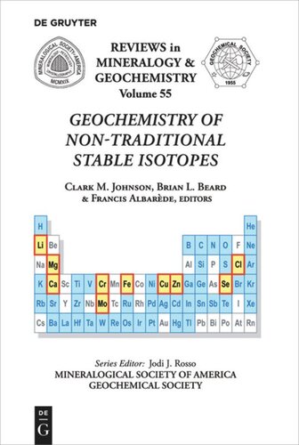 Geochemistry Of Nontraditional Stable Isotopes Clark M Johnson Editor Brian L Beard Editor Francis Albarde Editor