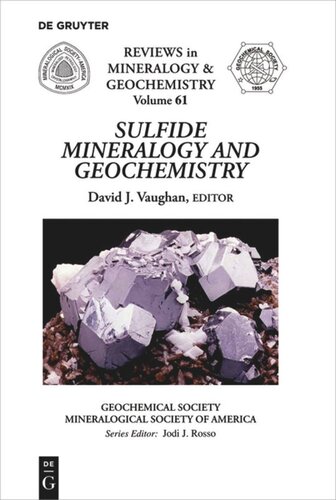Sulfide Mineralogy And Geochemistry David J Vaughan