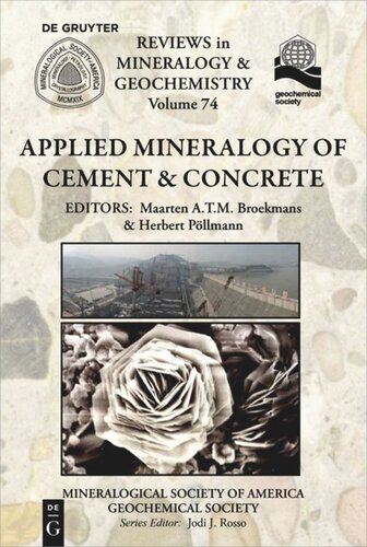 Applied Mineralogy Of Cement Concrete Maarten Atm Broekmans Editor Herbert Pllmann Editor