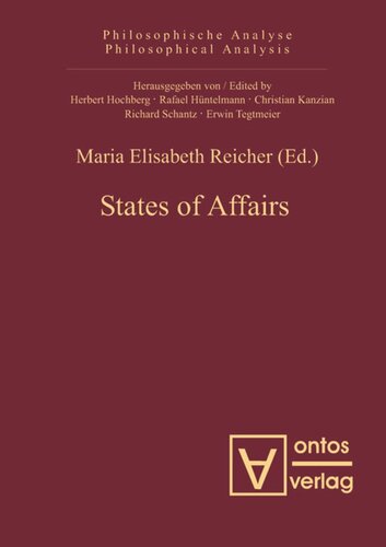States Of Affairs Maria Elisabeth Reicher