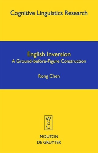 English Inversion A Groundbeforefigure Construction Reprint 2013 Rong Chen