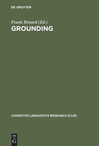 Grounding The Epistemic Footing Of Deixis And Reference Reprint 2012 Frank Brisard Editor