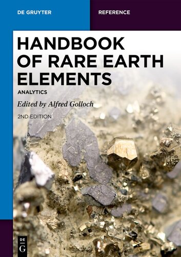 Handbook Of Rare Earth Elements Analytics 2 Rev And Exten Edition Alfred Golloch Editor