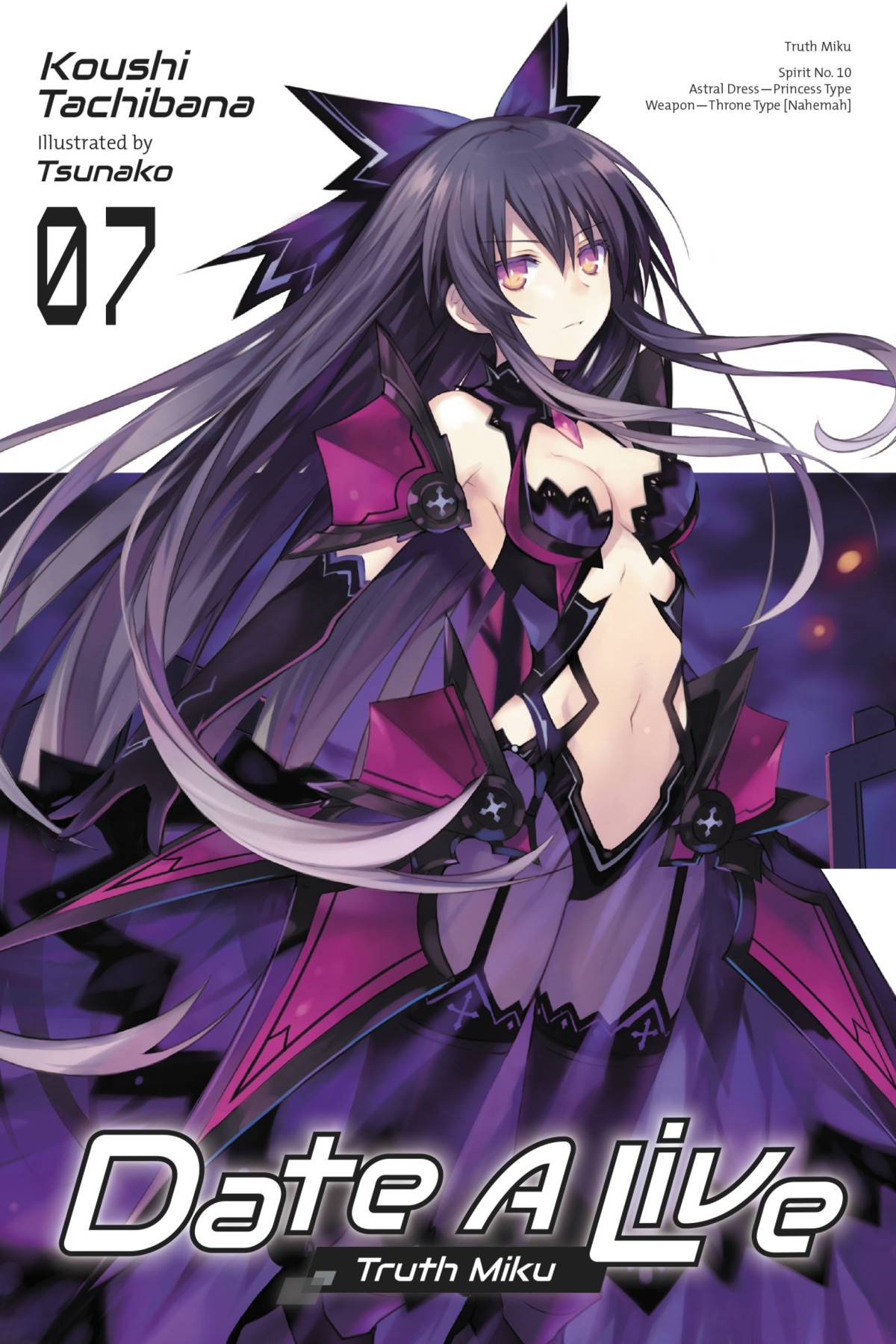 Date A Live Vol 7 Truth Miku Koushi Tachibana Tsunako