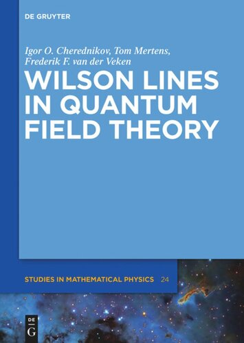 Wilson Lines In Quantum Field Theory Igor Olegovich Cherednikov Tom Mertens Frederik F Van Der Veken