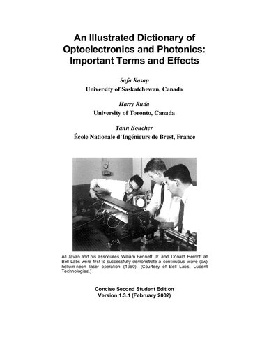 Cambridge Illustrated Handbook Of Optoelectronics And Photonics Illustrated Safa Kasap