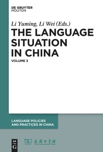 The Language Situation In China Volume 3 20092010 Li Yuming Editor Li Wei Editor