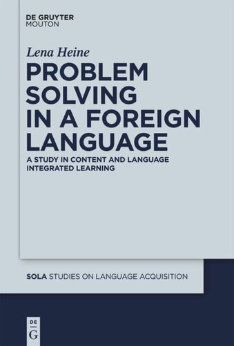 Problem Solving In A Foreign Language Lena Heine