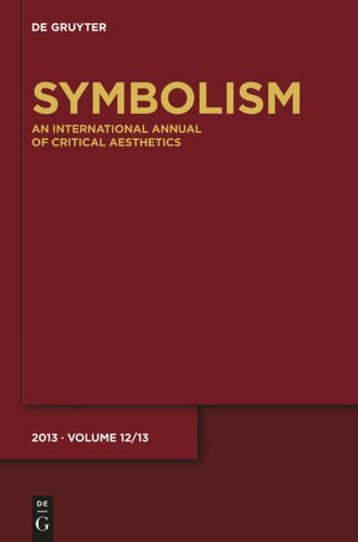 Symbolism 1213 Special Focus Jewish Magic Realism Rdiger Ahrens Editor Klaus Stierstorfer Editor Florian Klger Editor Axel Sthler Editor