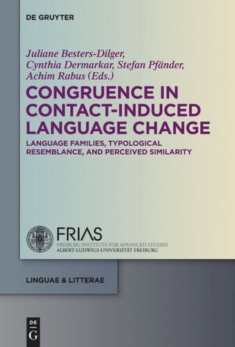 Congruence In Contactinduced Language Change Juliane Bestersdilger
