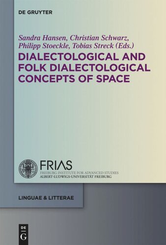 Dialectological And Folk Dialectological Concepts Of Space Sandra Hansen