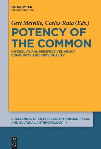 Potency Of The Common Intercultural Perspectives About Community And Individuality Gert Melville Editor Carlos Ruta Editor